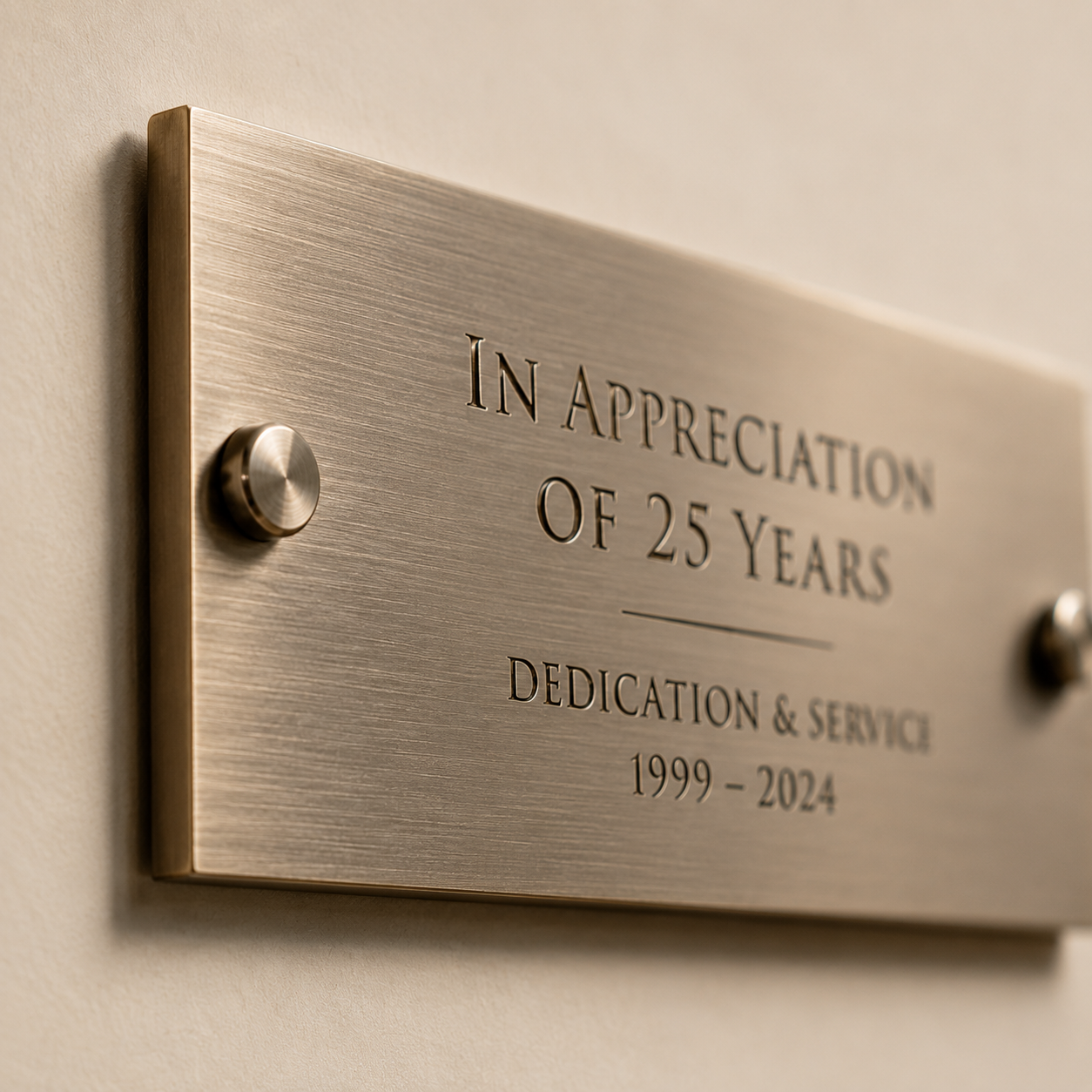 Personalised plaques and engraved signage