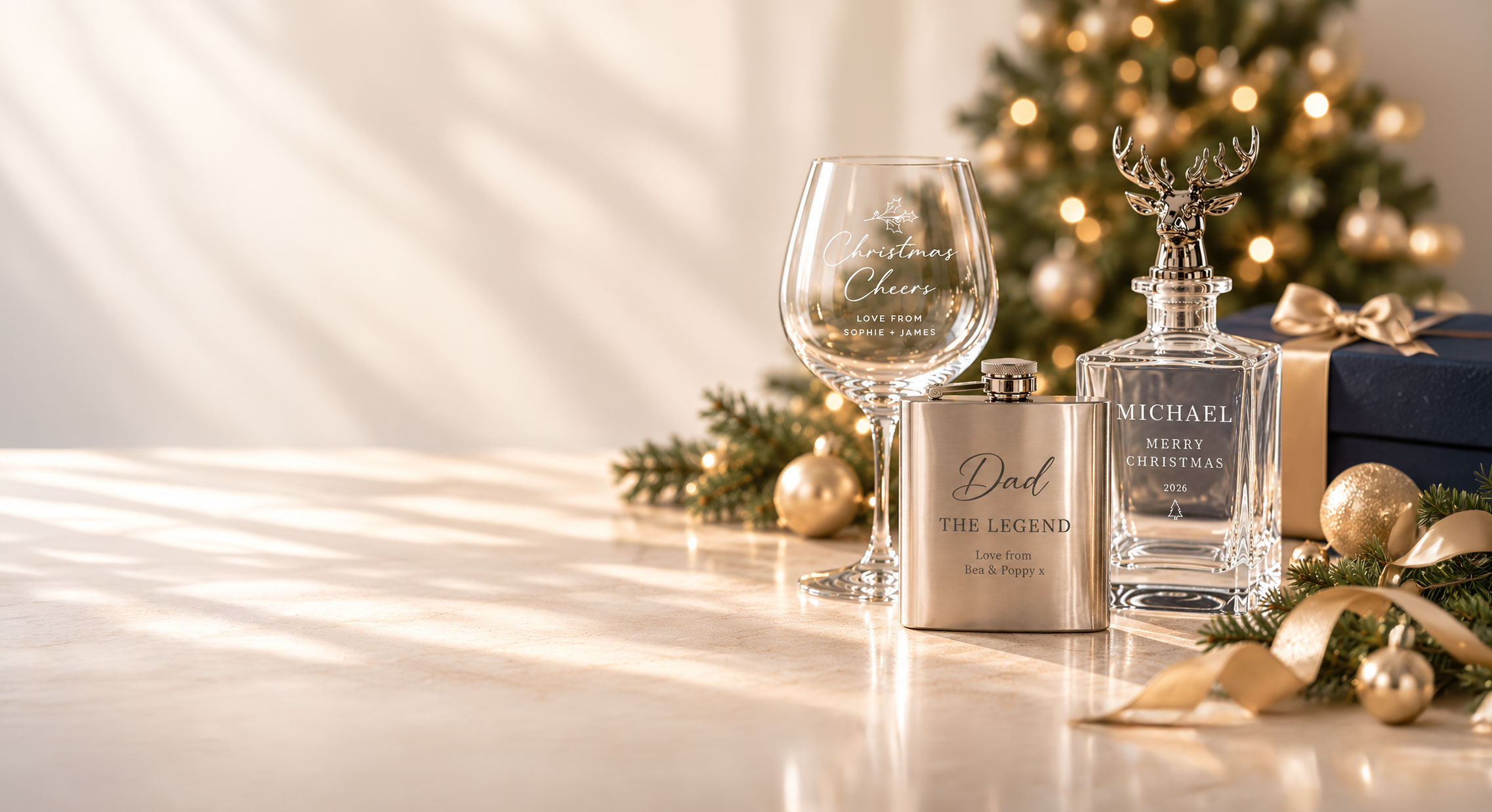Personalised engraved Christmas gifts