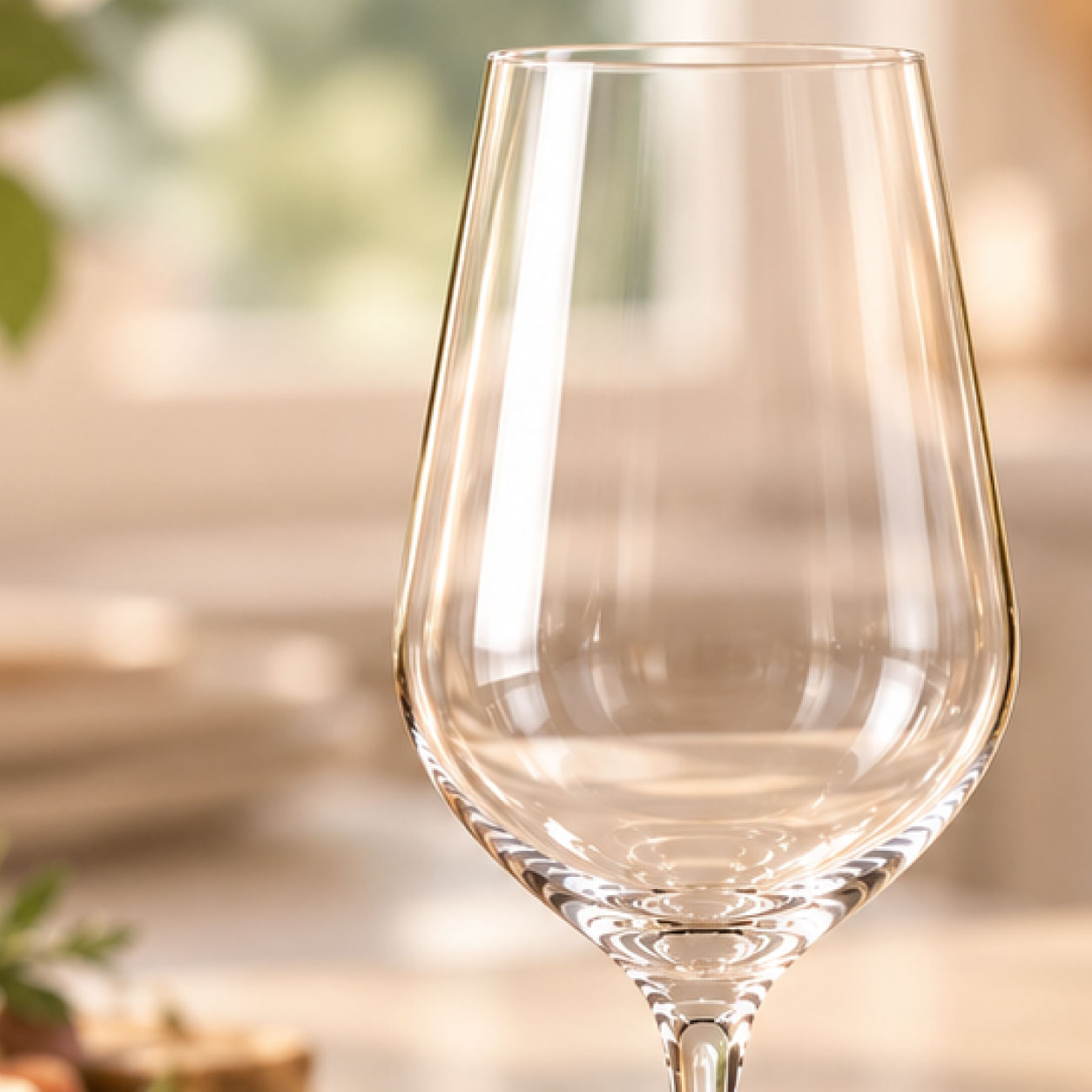 A crystalite wine glass ready to personalise with your own engraving.